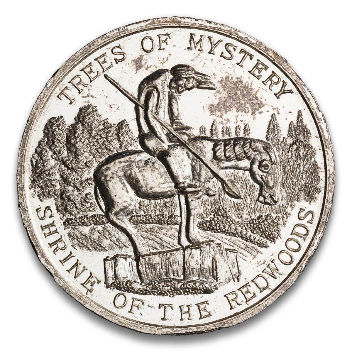 Trees of Mystery Shrine of the Redwoods (Klamath, CA) Base medal