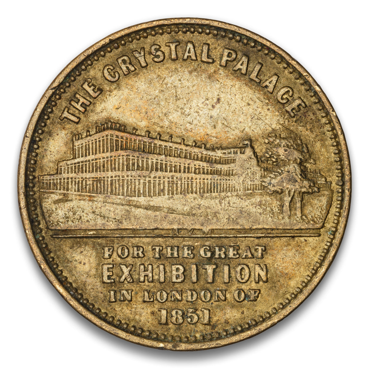Crystal Palace Dimensions London, UK by Allen & Moore Base medal 1851