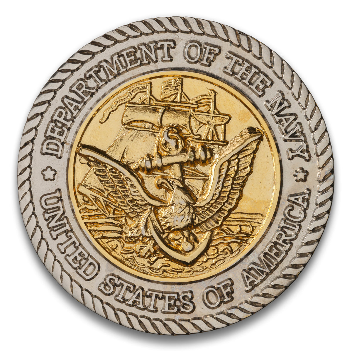 USS Ponce Dept of the Navy USA Base challenge coin