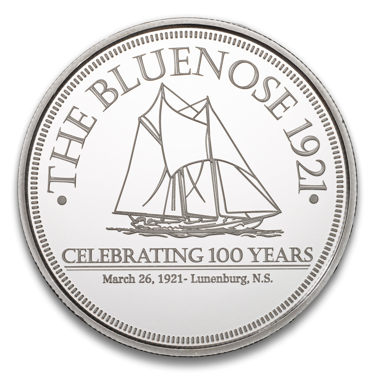 Bluenose - Queen of the North Atlantic 100 Years Base medal 1921-2021