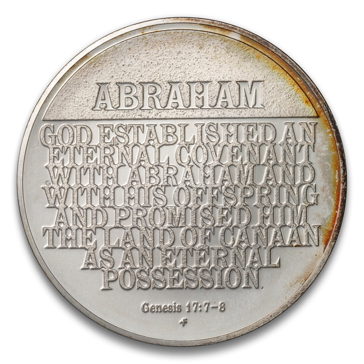 Abraham Genesis 17: 7-8 Silver medal