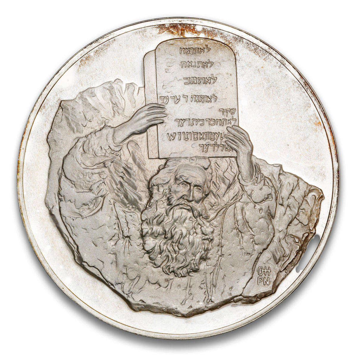 Moses Deuteronomy 34: 10 Silver medal