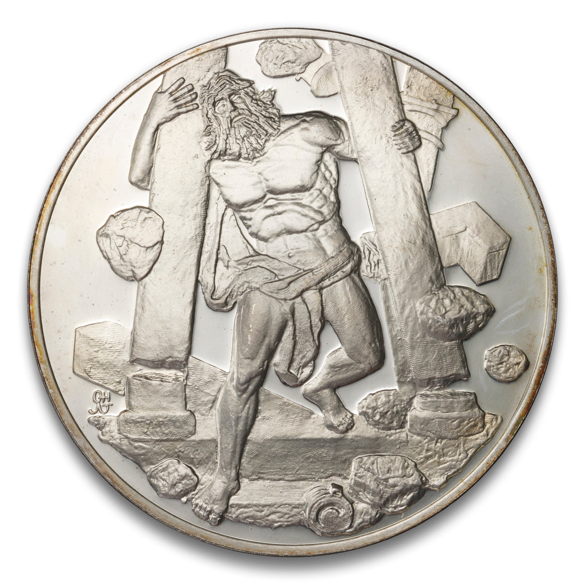 Samson Judges 16: 30 Silver medal