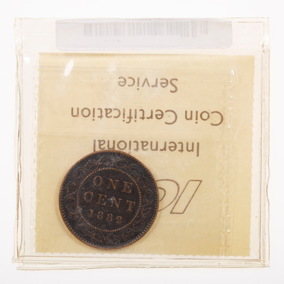 1 Cent 1882H Obverse 1 ICCS VF-20