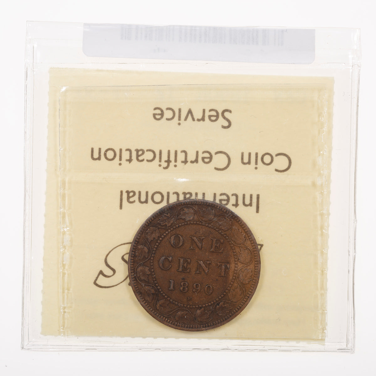 1 Cent 1890H ICCS VF-30