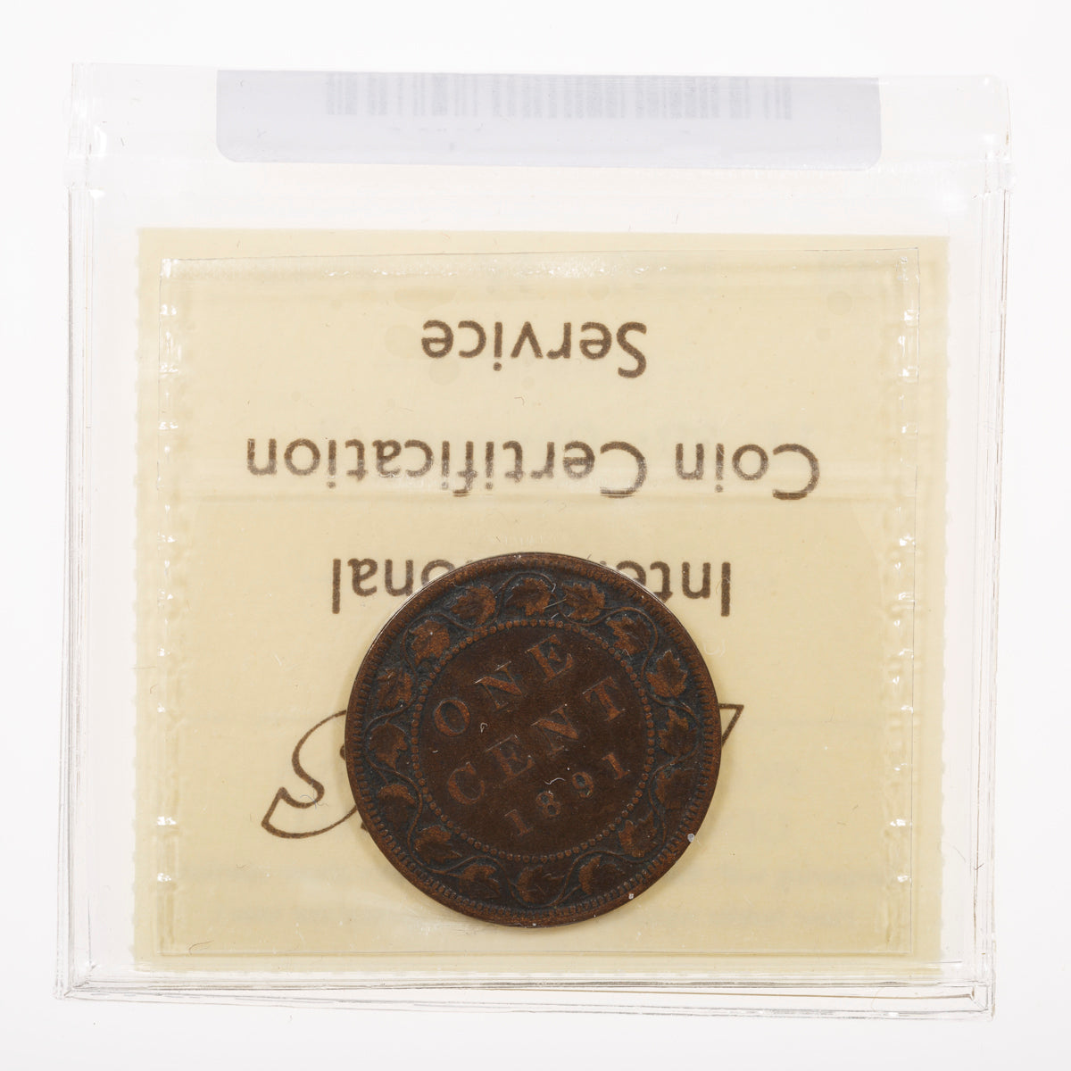 1 Cent 1891 LL SD; Obverse 3 ICCS F-12