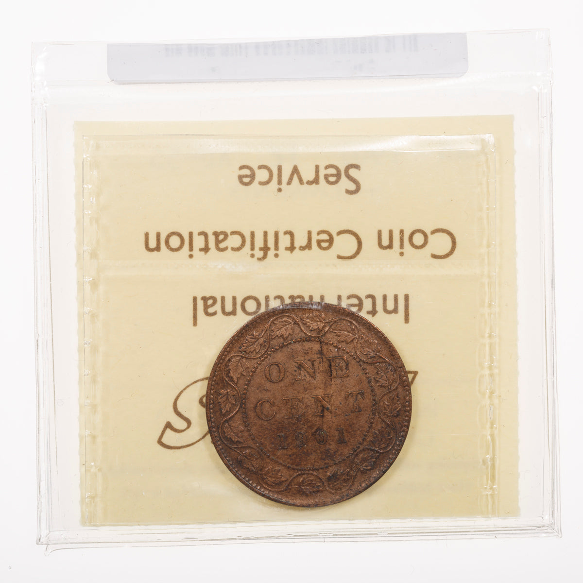 1 Cent 1901 ICCS AU-55