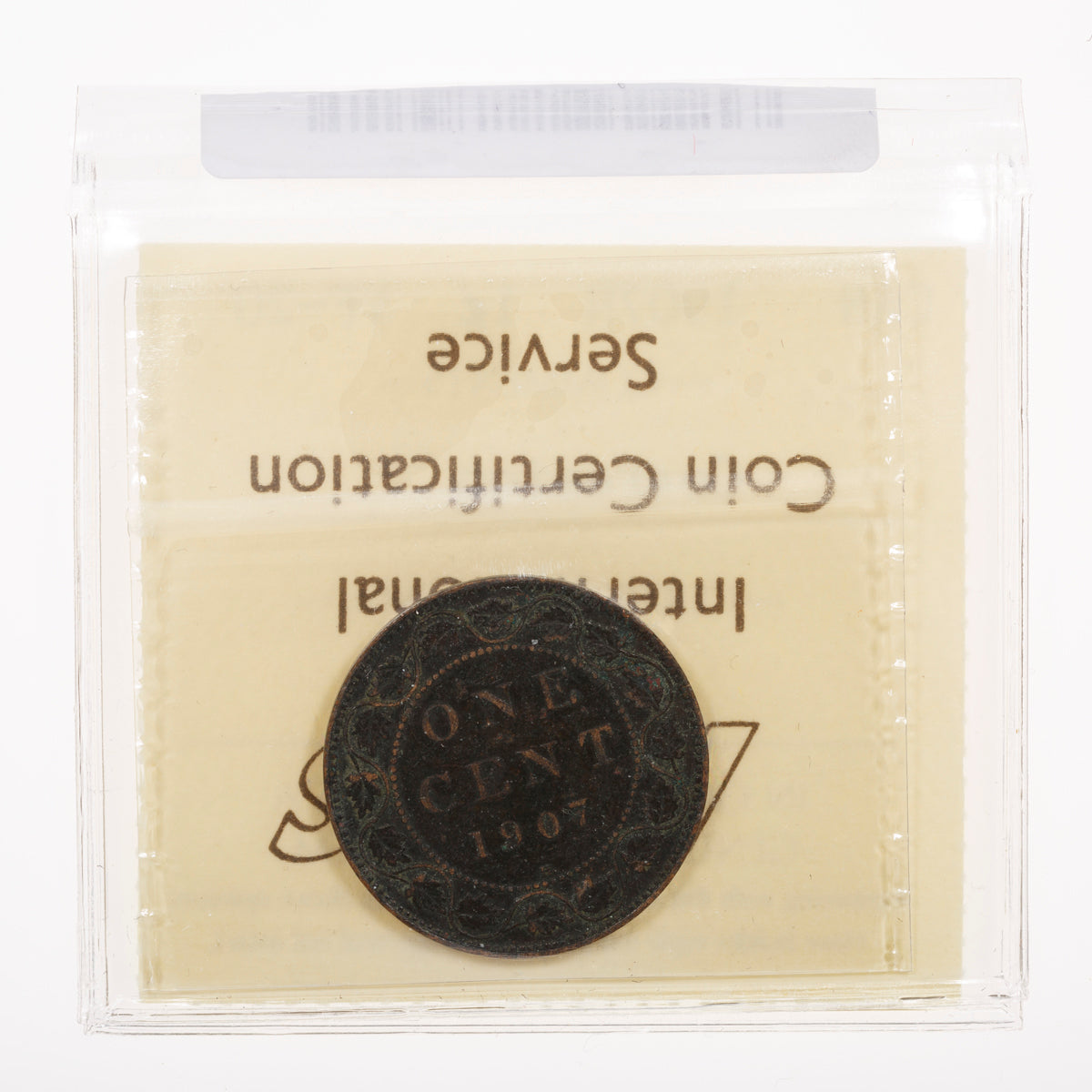 1 Cent 1907H ICCS VF-20