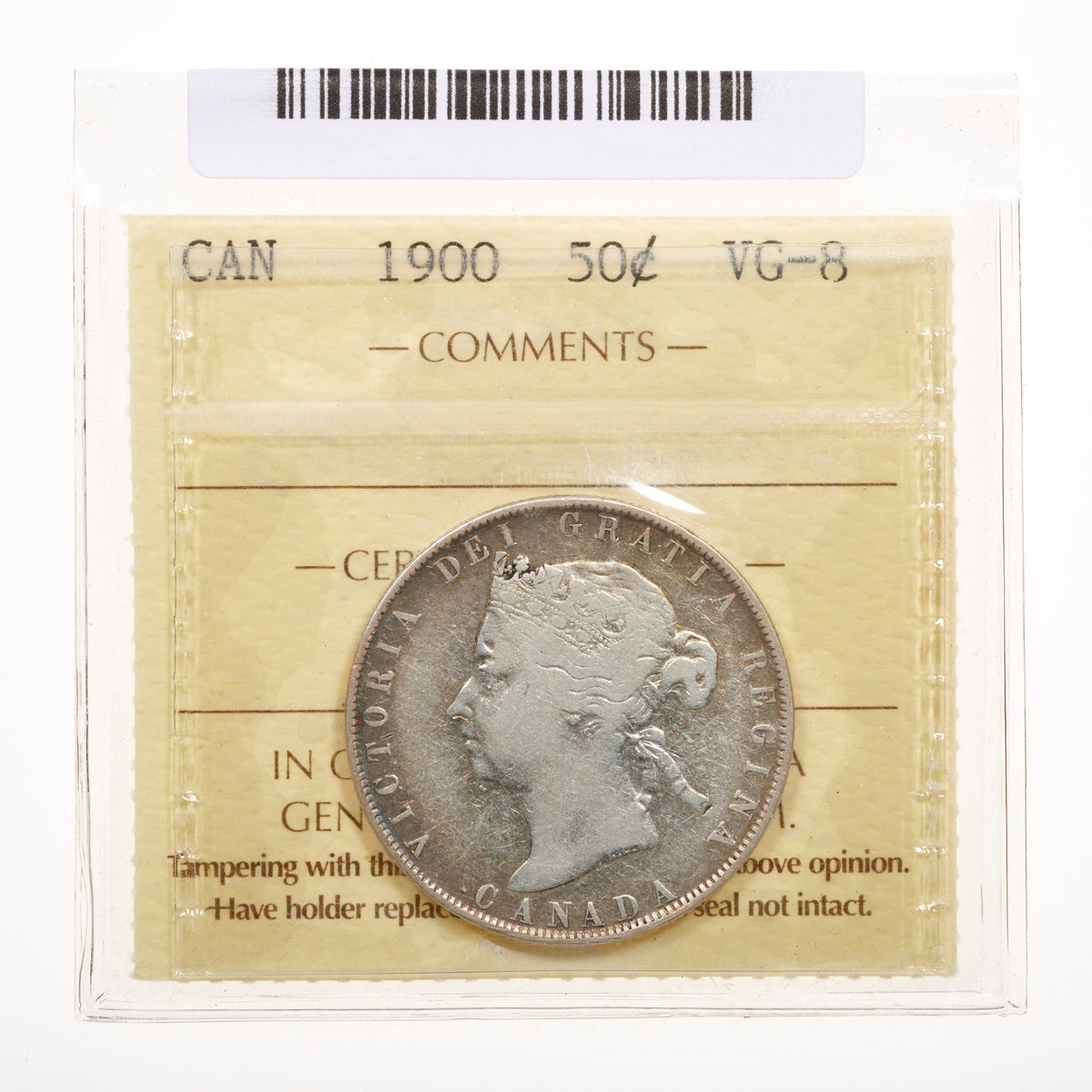 50 Cent 1900 ICCS VG-8