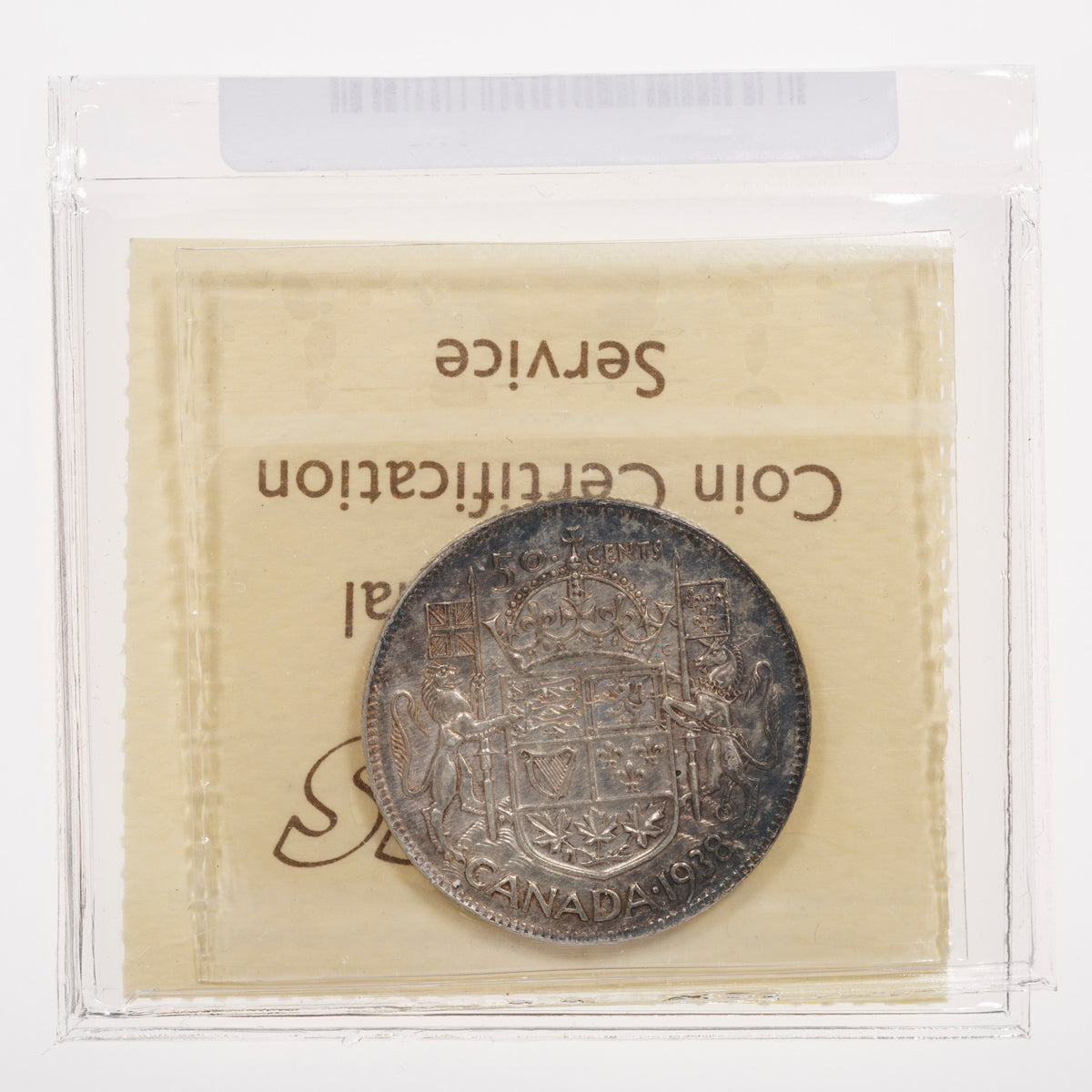 50 Cent 1938 ICCS VF-30