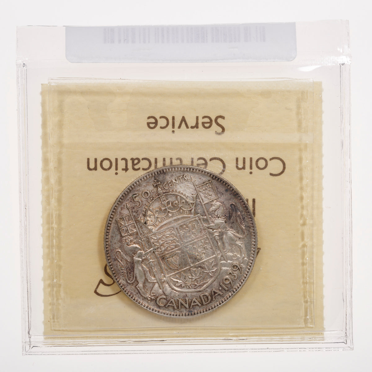 50 Cent 1939 ICCS VF-30