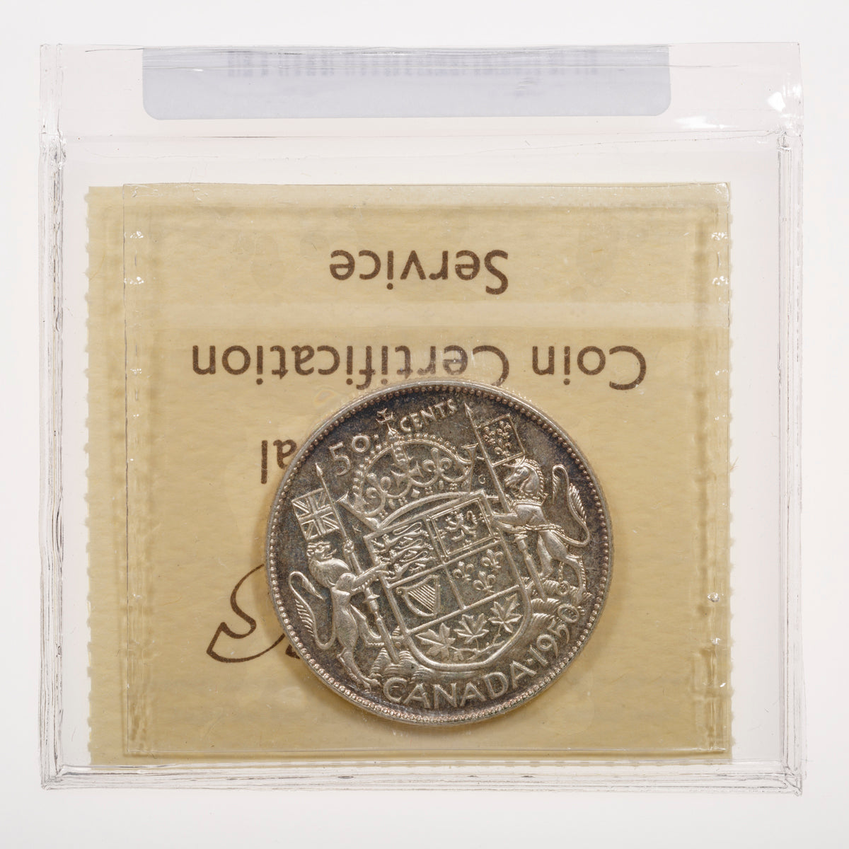 50 Cent 1950 Design ICCS MS-64