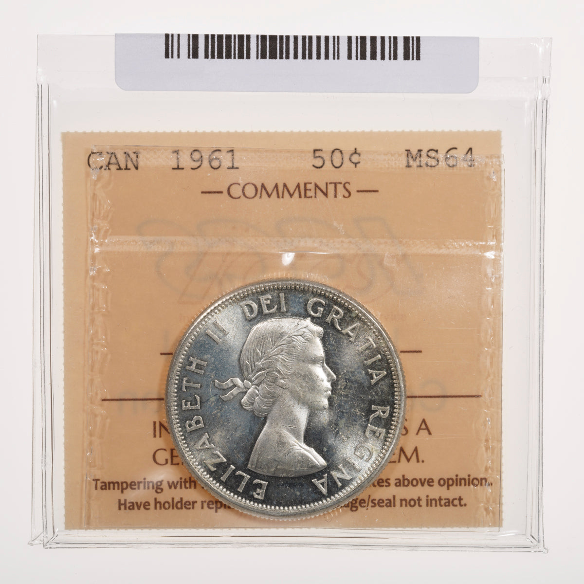 50 Cent 1961 ICCS MS-64