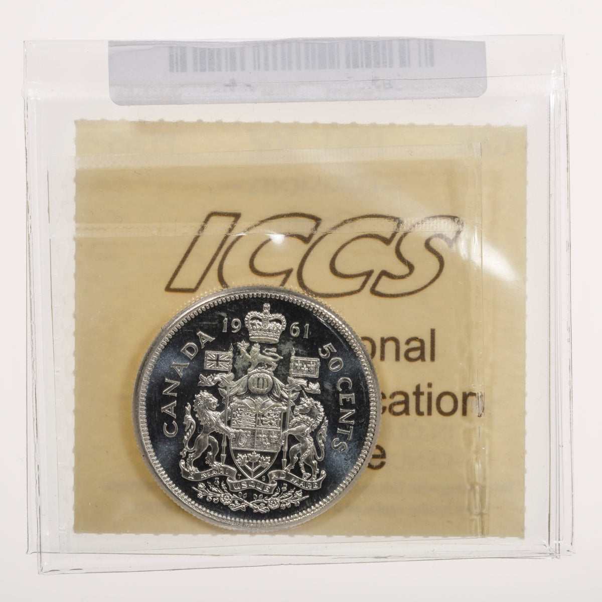 50 Cent 1961 Cameo ICCS PL-65