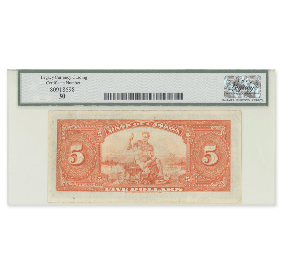 $5 1935 BC-5 Osborne-Towers Prefix A Legacy VF-30