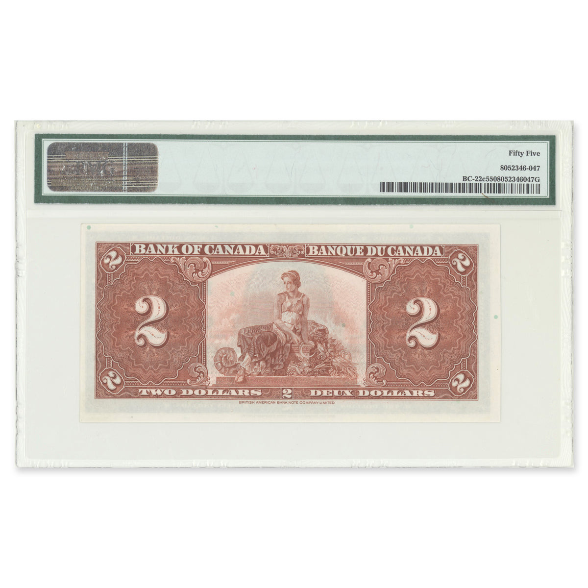 $2 1937 BC-22c Coyne-Towers Prefix K/R PMG AU-55