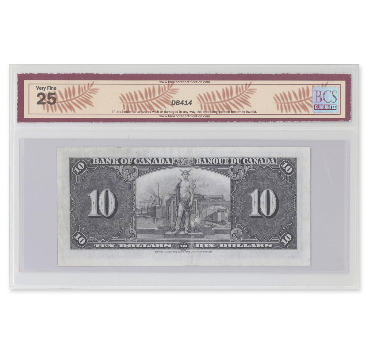 $10 1937 BC-24b Gordon-Towers Prefix U/D BCS VF-25