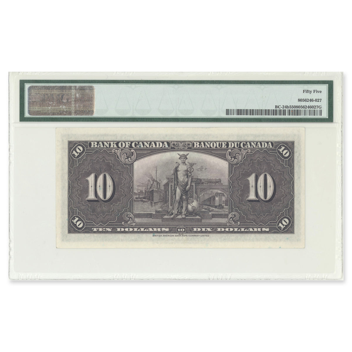 $10 1937 BC-24b Gordon-Towers Prefix D/D PMG AU-55