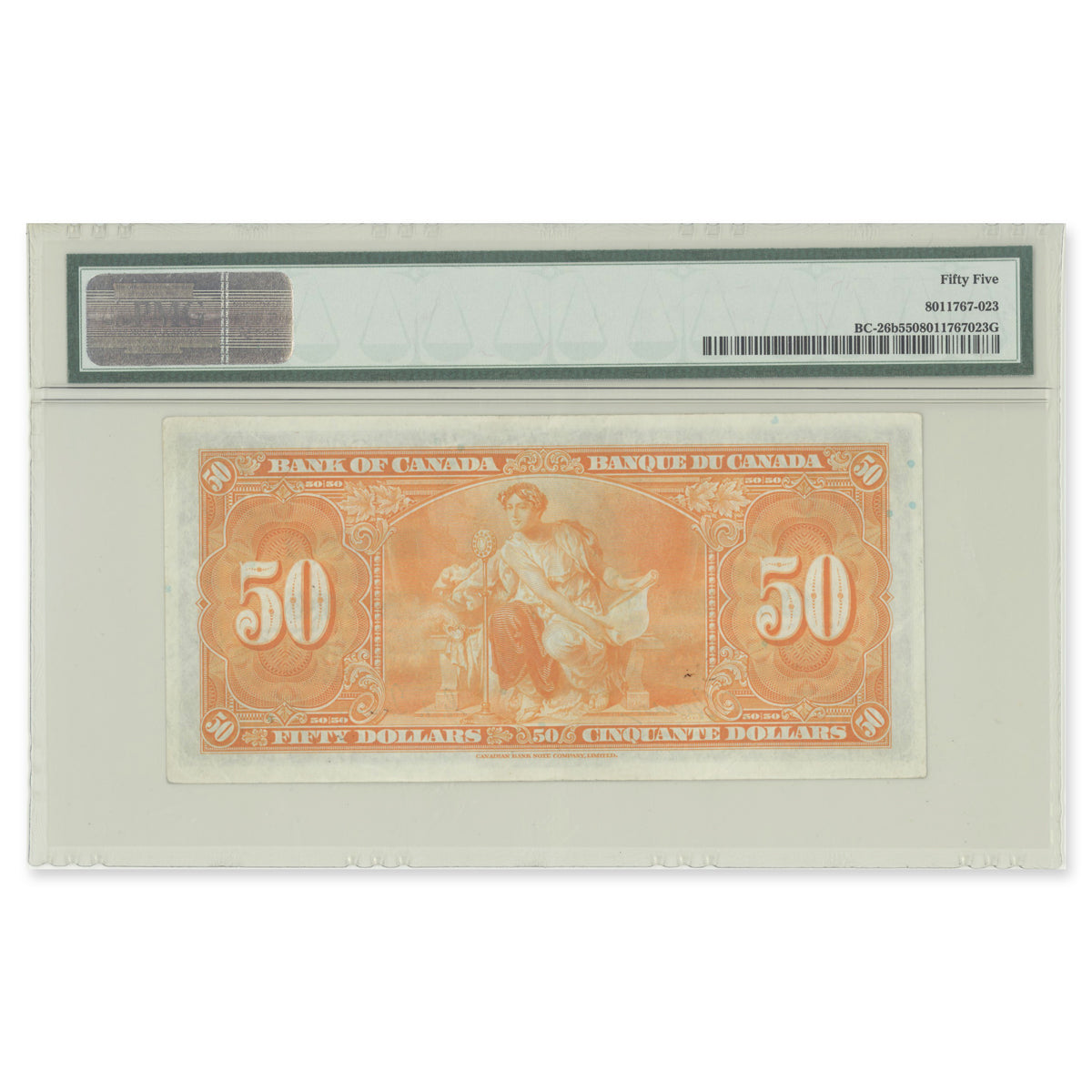 $50 1937 BC-26b Gordon-Towers Prefix B/H PMG AU-55