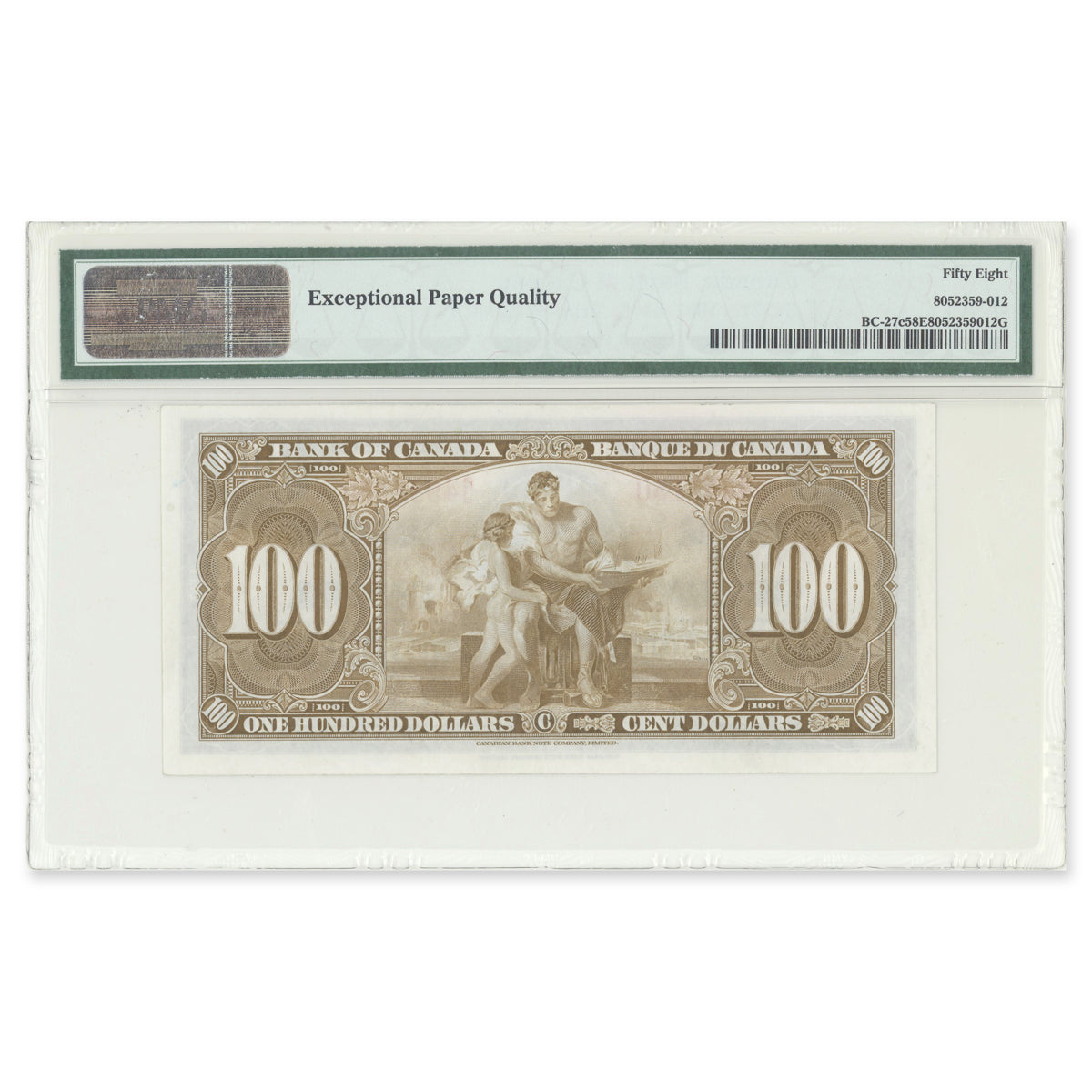$100 1937 BC-27c Coyne-Towers Prefix B/J PMG AU-58