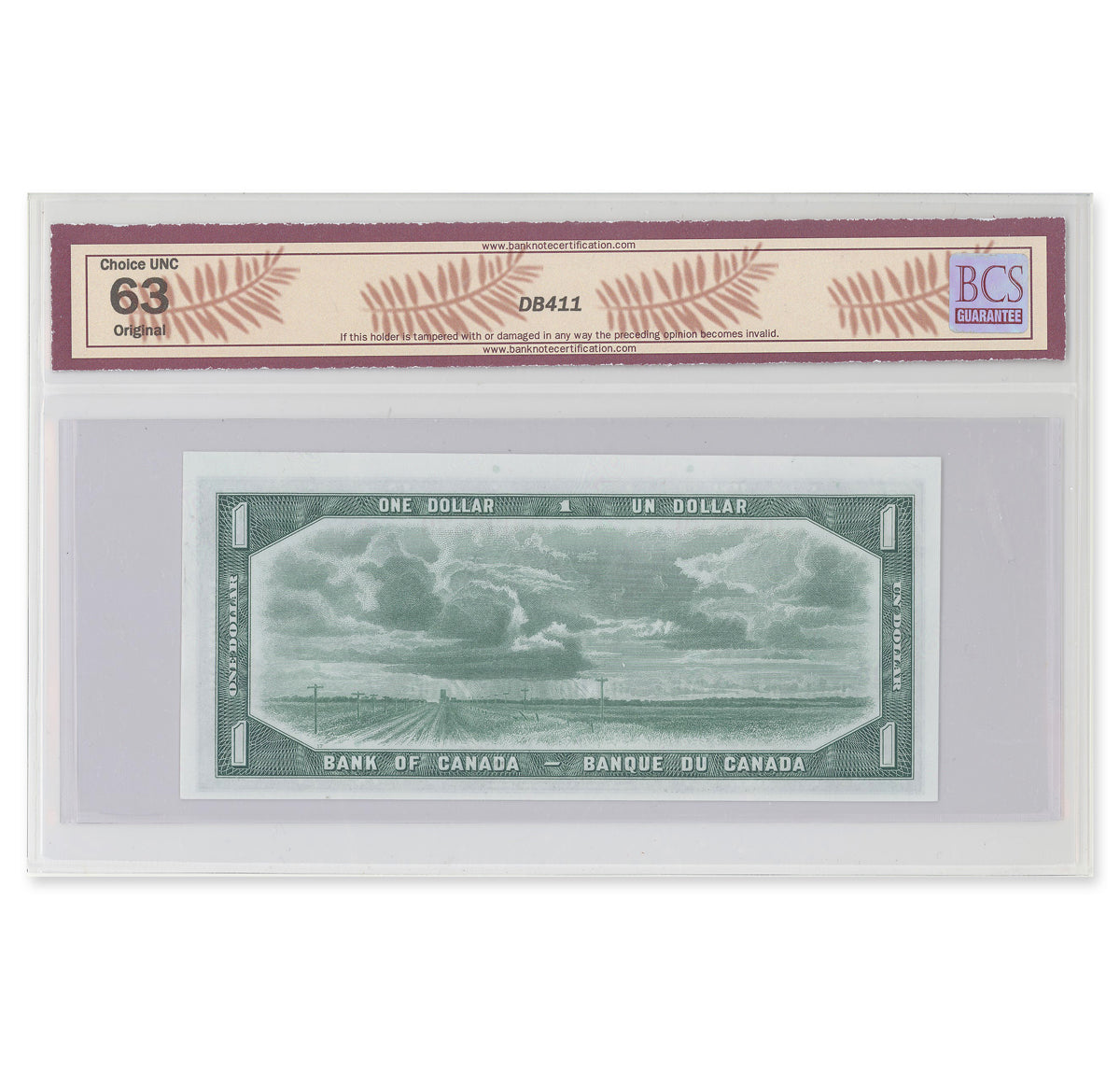 $1 1954 Devil's Face Series BC-29a Coyne-Towers Prefix D/A BCS CUNC-63