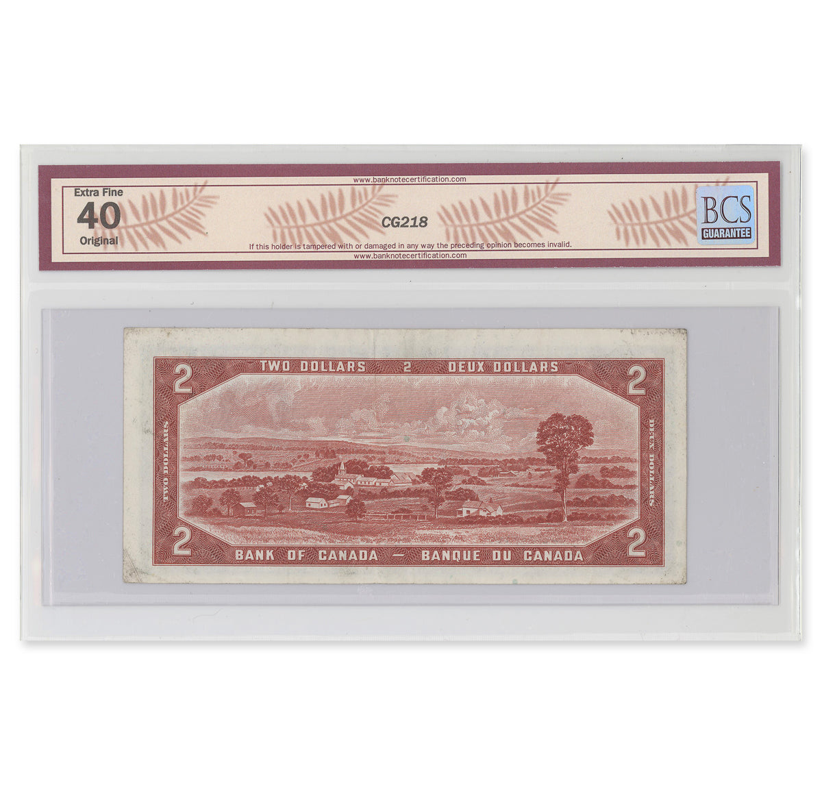 $2 1954 Devil's Face Series BC-30a Coyne-Towers Prefix A/B BCS EF-40