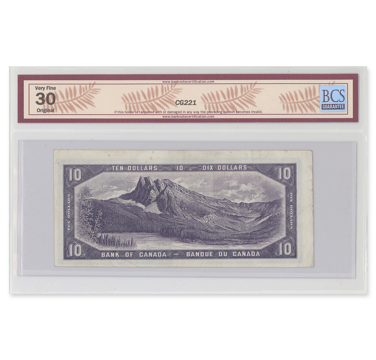 $10 1954 Devil's Face Series BC-32a Coyne-Towers Prefix A/D BCS VF-30