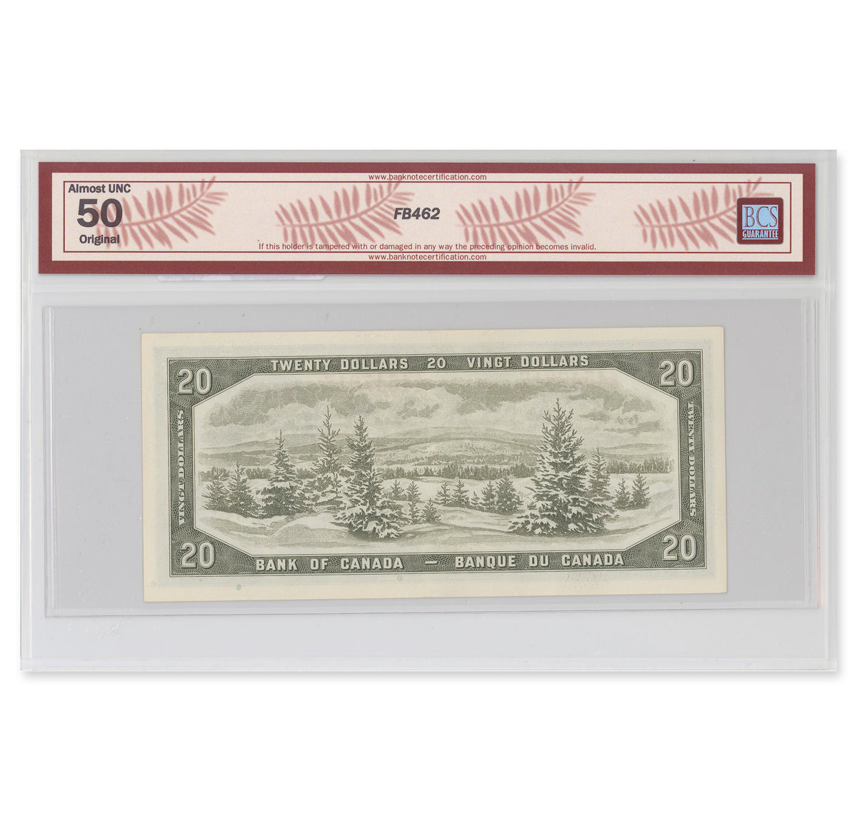 $20 1954 Modified Series BC-41b Beattie-Rasminsky Prefix Z/E BCS AU-50