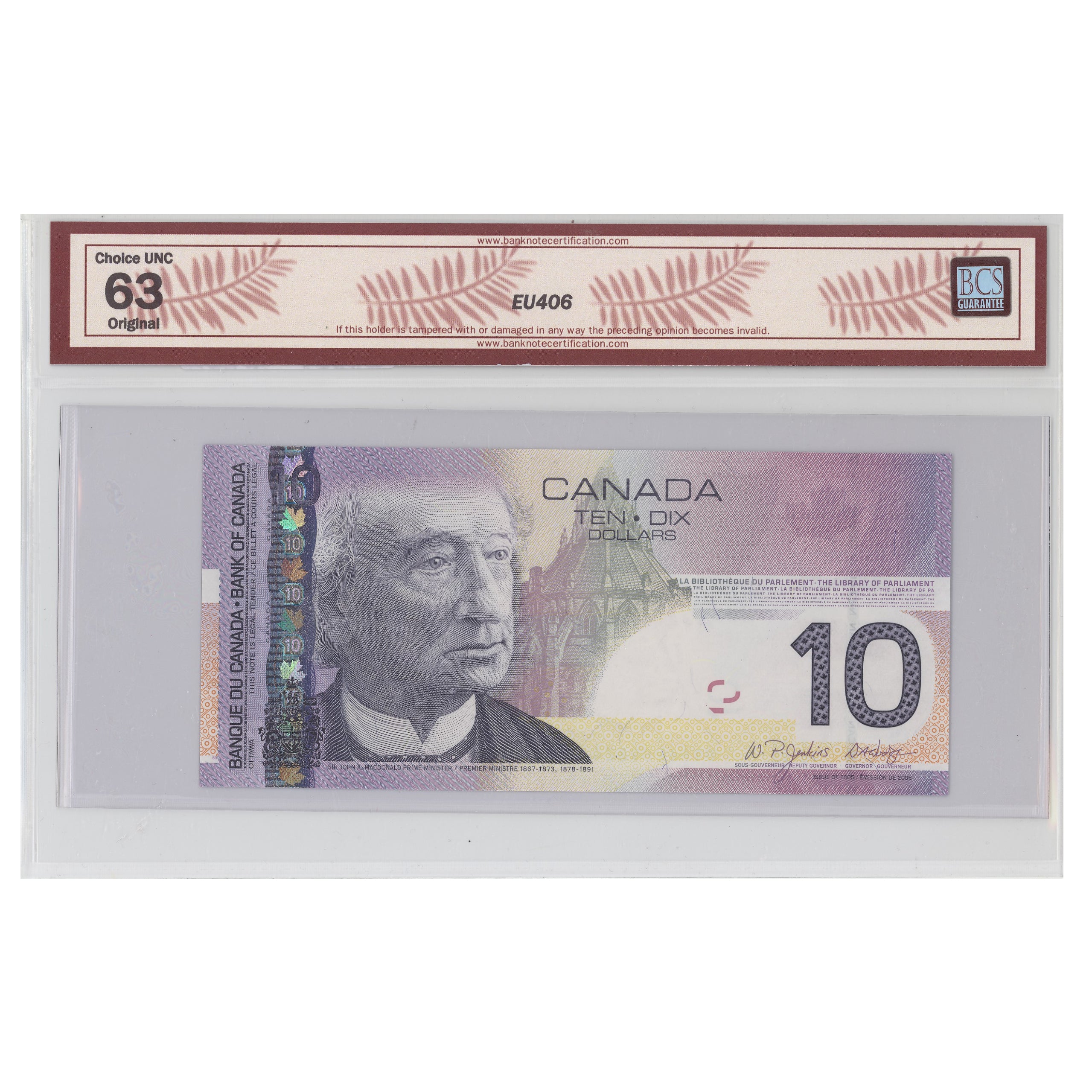 $10 2005 BC-68a-N1-iii Jenkins-Dodge Prefix BTP BCS CUNC-63