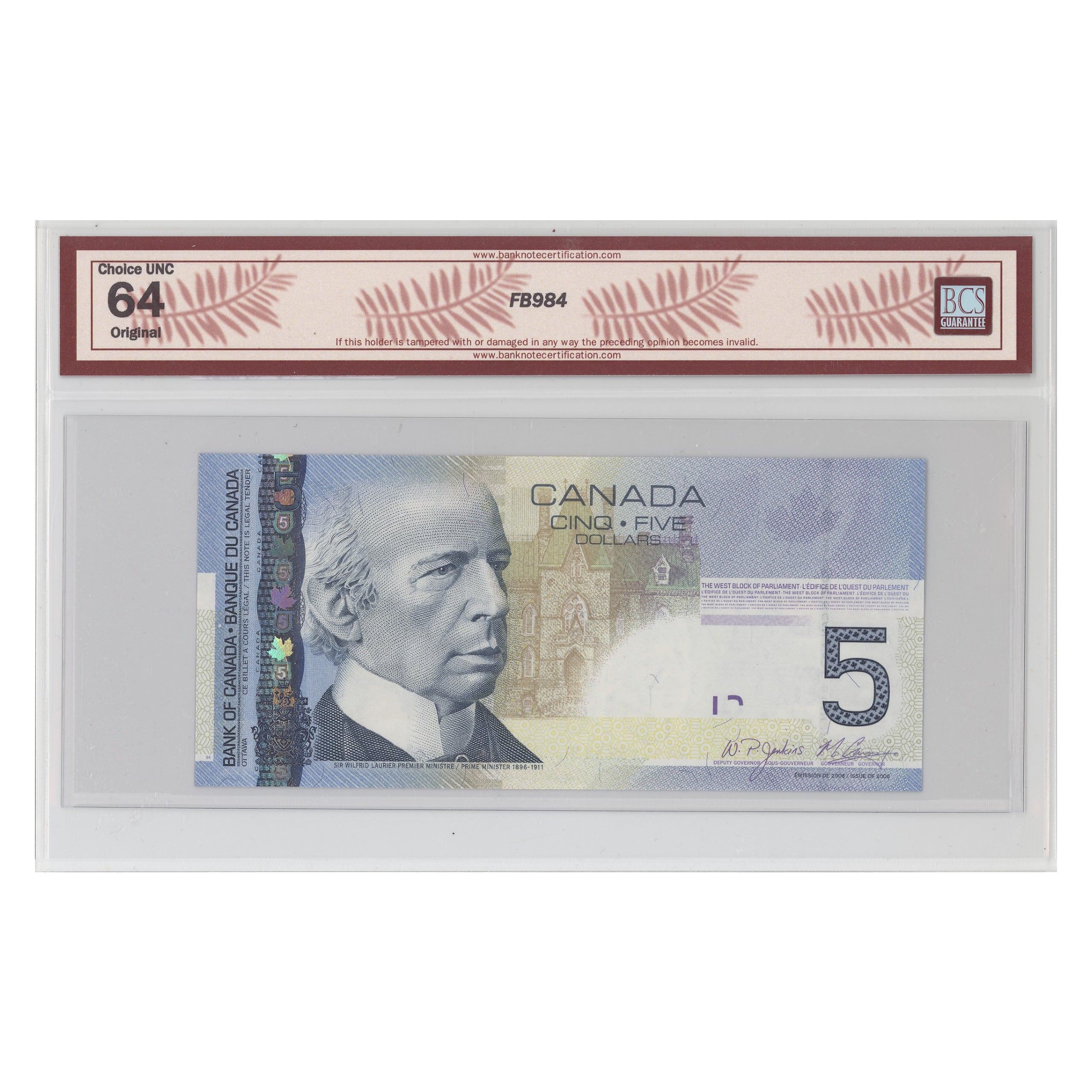 $5 2006 BC-67b-N1-iii Jenkins-Carney Prefix AAJ BCS CUNC-64