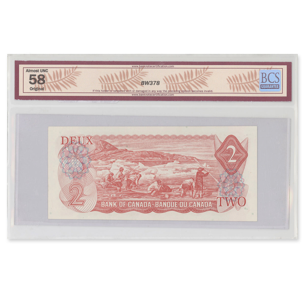 $2 1974 BC-47aA Lawson-Bouey Prefix *RW BCS AU-58