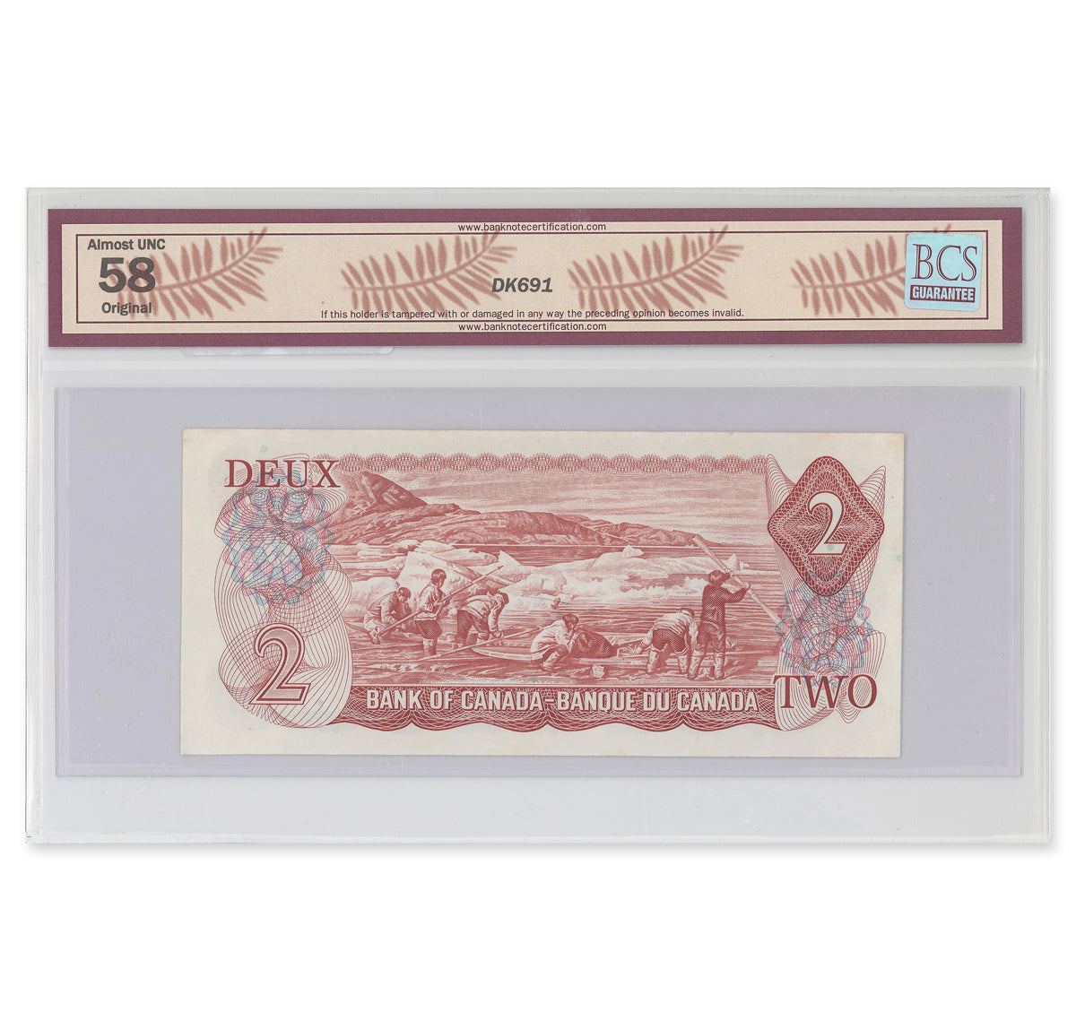 $2 1974 BC-47aA Lawson-Bouey Prefix *BM BCS AU-58