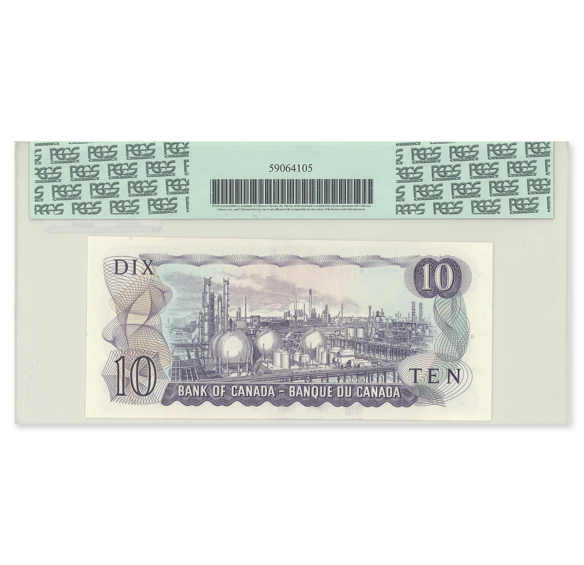 $10 1971 BC-49aA Beattie-Rasminsky Prefix *DA PCGS CUNC-64