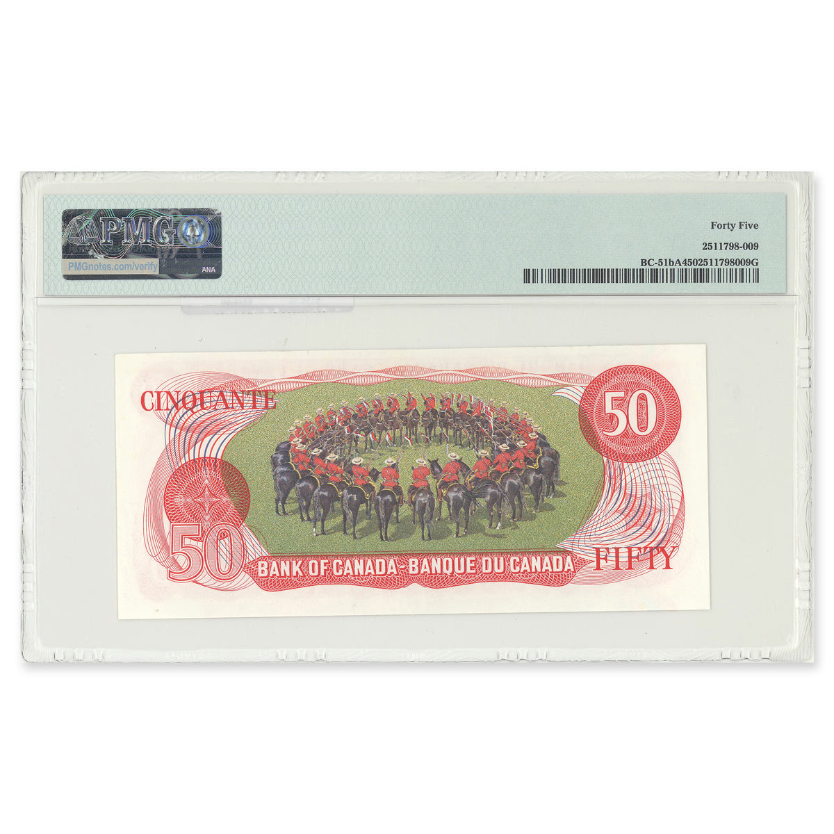 $50 1975 BC-51bA Crow-Bouey Prefix EHX PMG EF-45