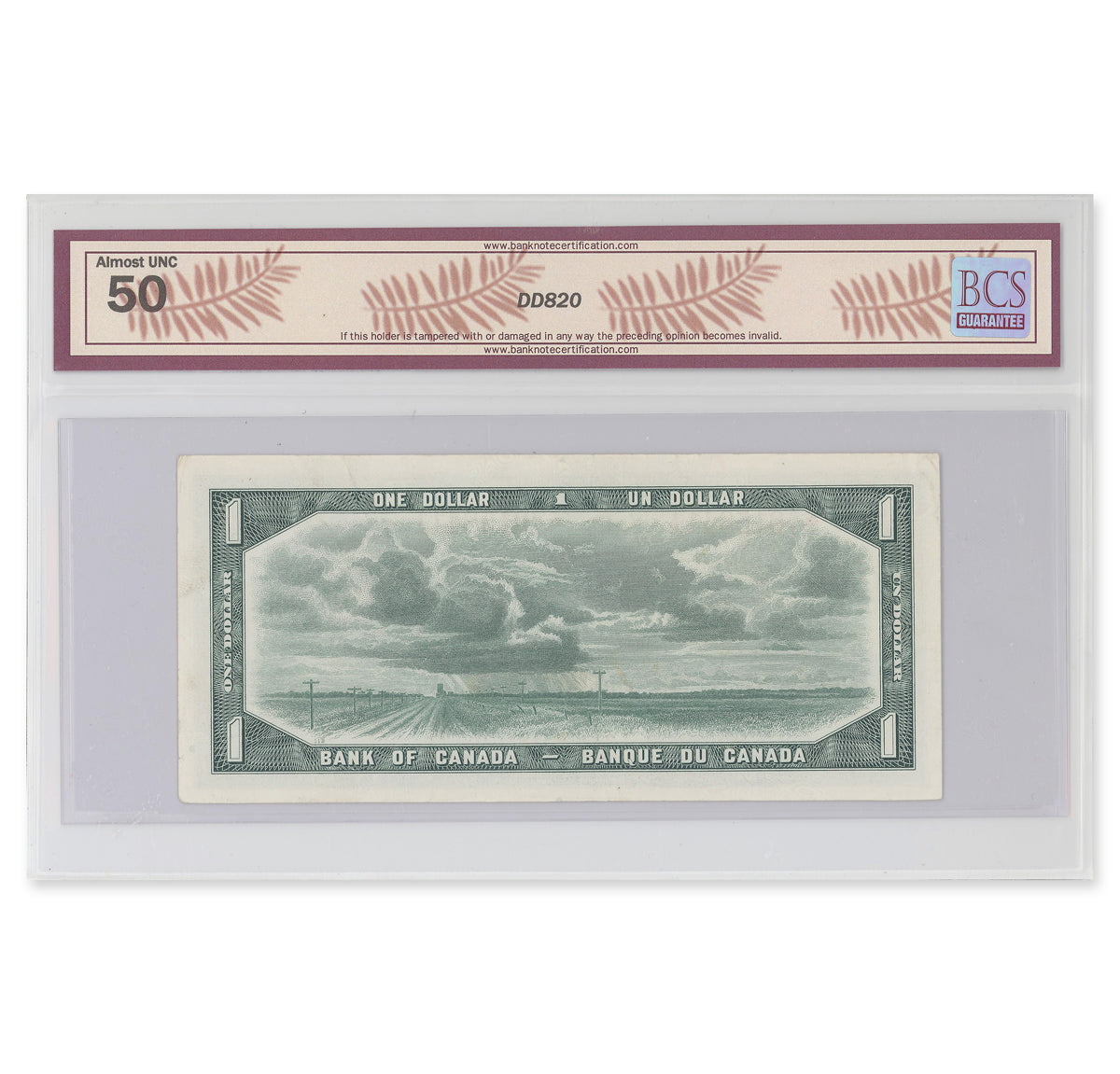 $1 1954 Modified Series BC-37bA Beattie-Rasminsky Prefix *A/Y BCS AU-50