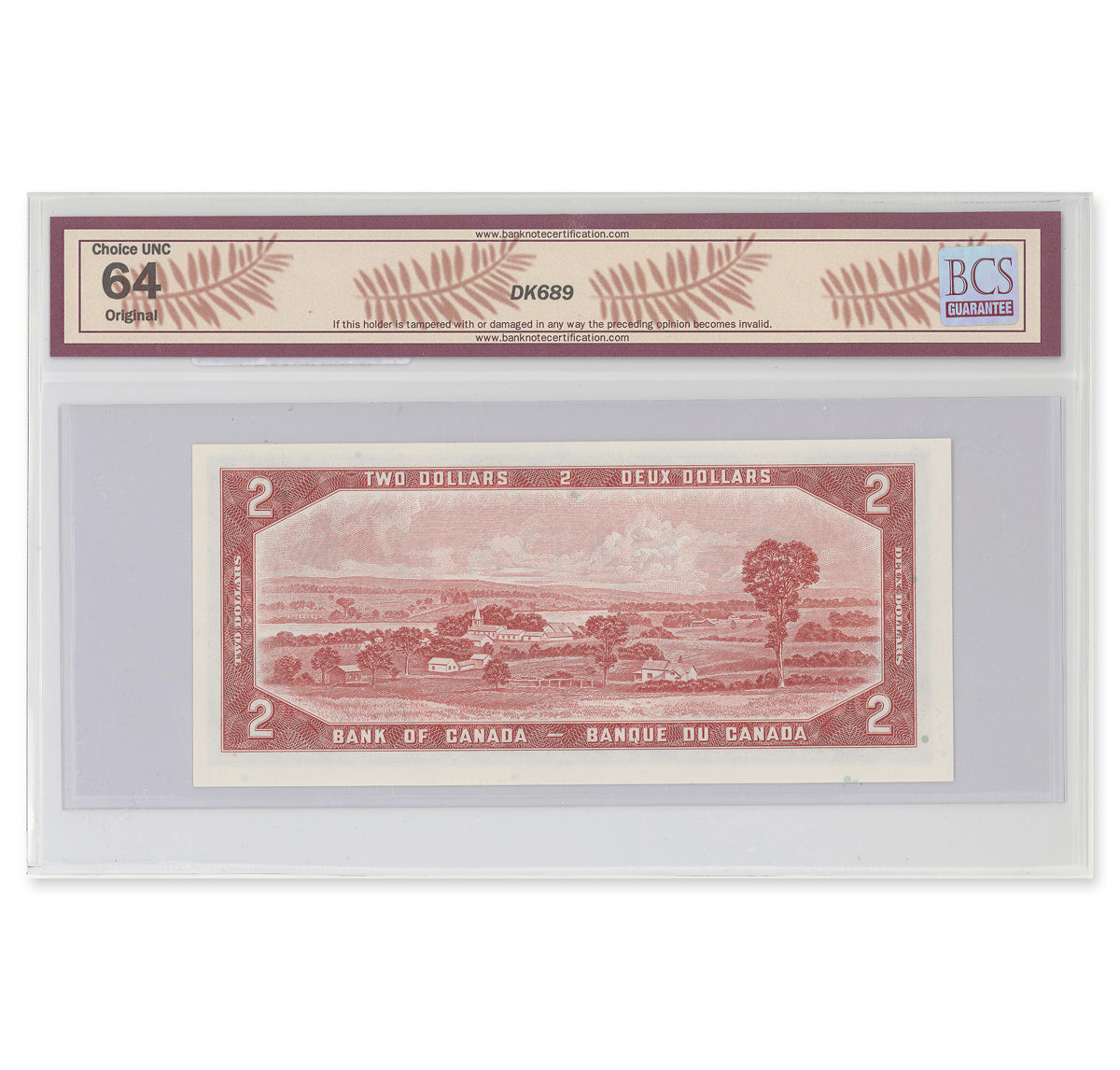 $2 1954 Modified Series BC-38dA Lawson-Bouey Prefix *O/G BCS CUNC-64