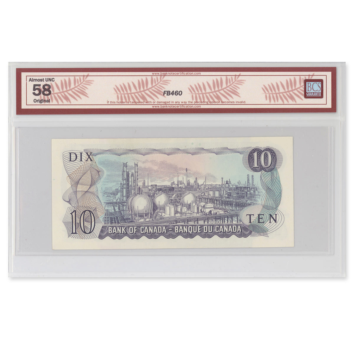 $10 1971 BC-49b Bouey-Rasminsky Prefix DL BCS AU-58