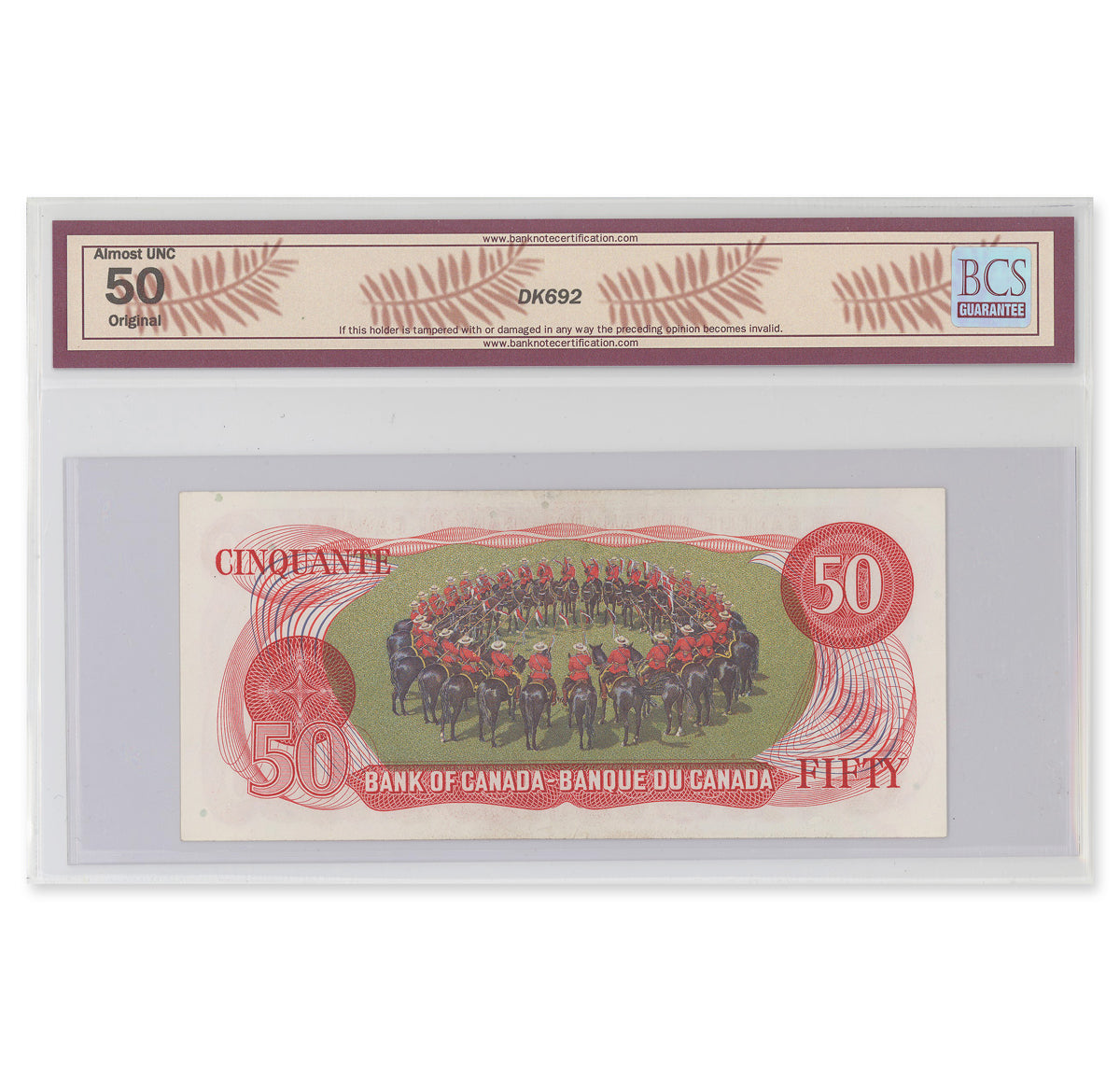 $50 1975 BC-51a-i Lawson-Bouey Prefix EHB BCS AU-50