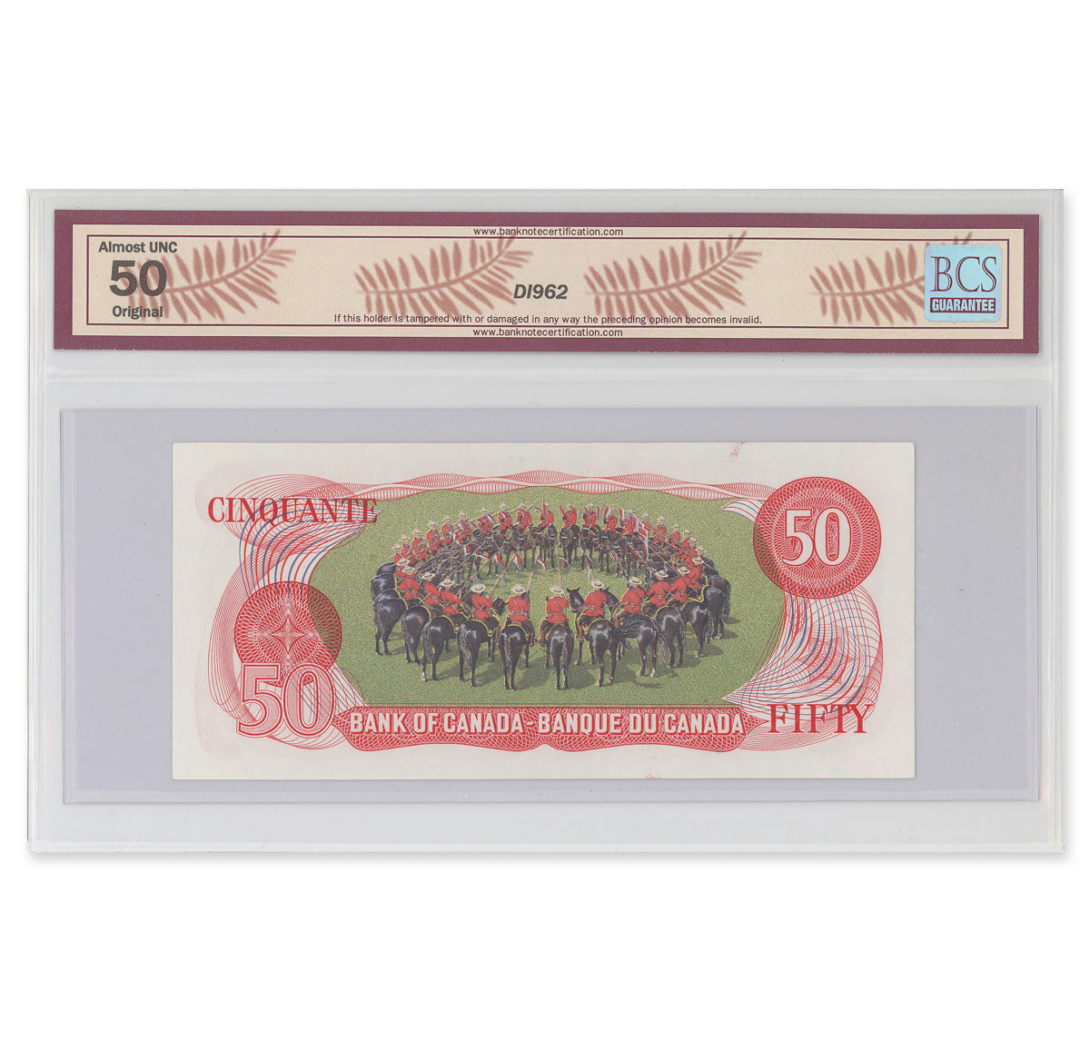 $50 1975 BC-51b Crow-Bouey Prefix EHH BCS AU-50