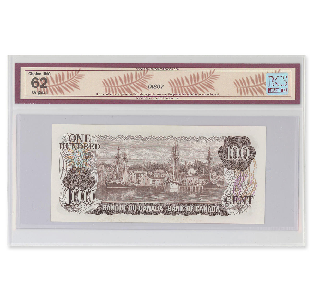 $100 1975 BC-52b Crow-Bouey Prefix AJL BCS UNC-62