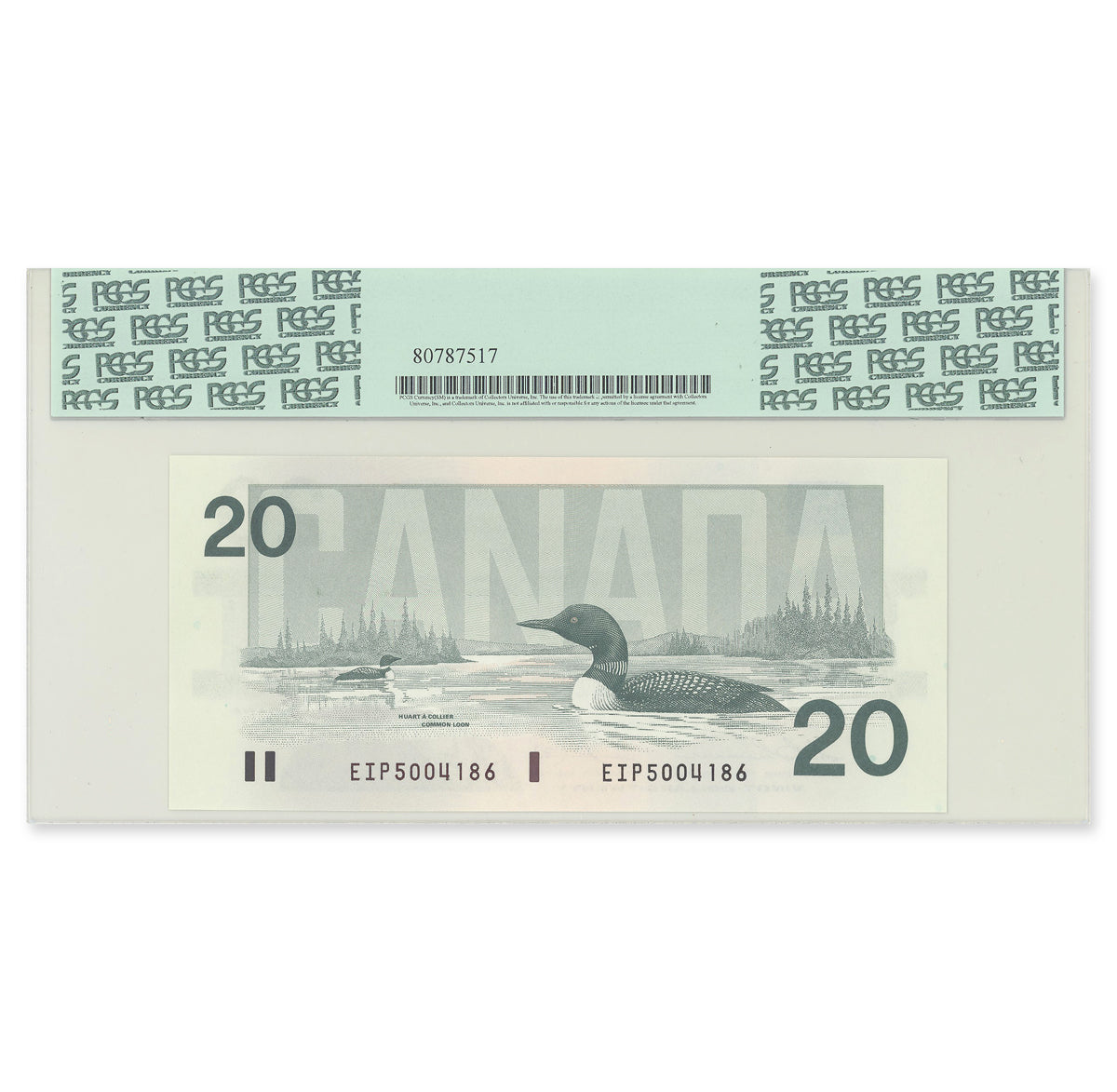 $20 1991 BC-58a-i Thiessen-Crow Prefix EIP PCGS GUNC-66