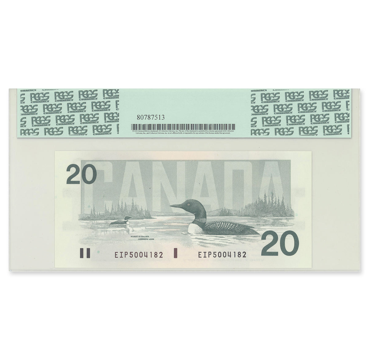 $20 1991 BC-58a-i Thiessen-Crow Prefix EIP PCGS GUNC-66