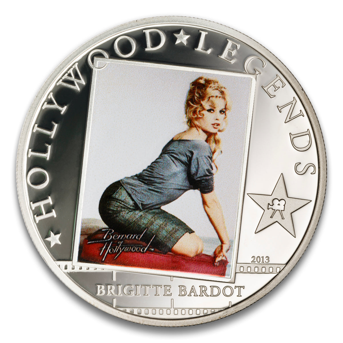 Cook Islands Hollywood Legends - Brigitte Bardot $5 Silver 2013