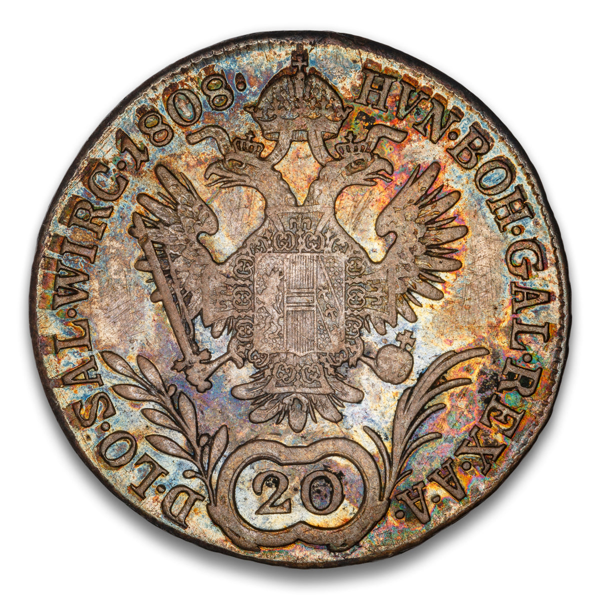 Austria Silver 20 Kreuzer 1808 A