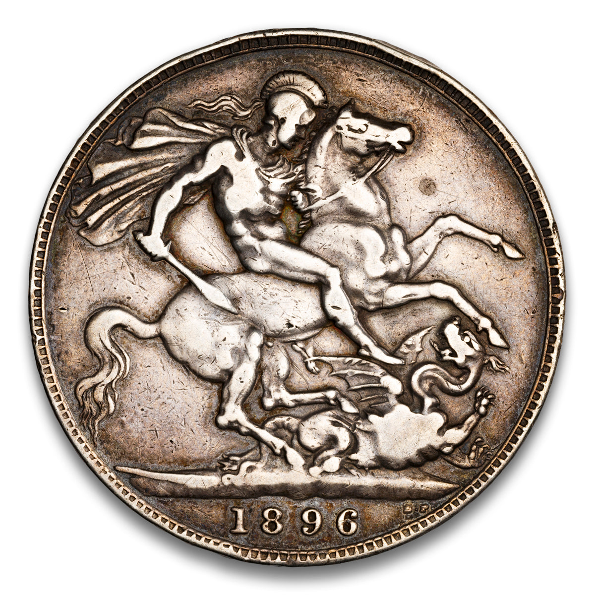 Great Britain Silver 1 Crown 1896 LIX