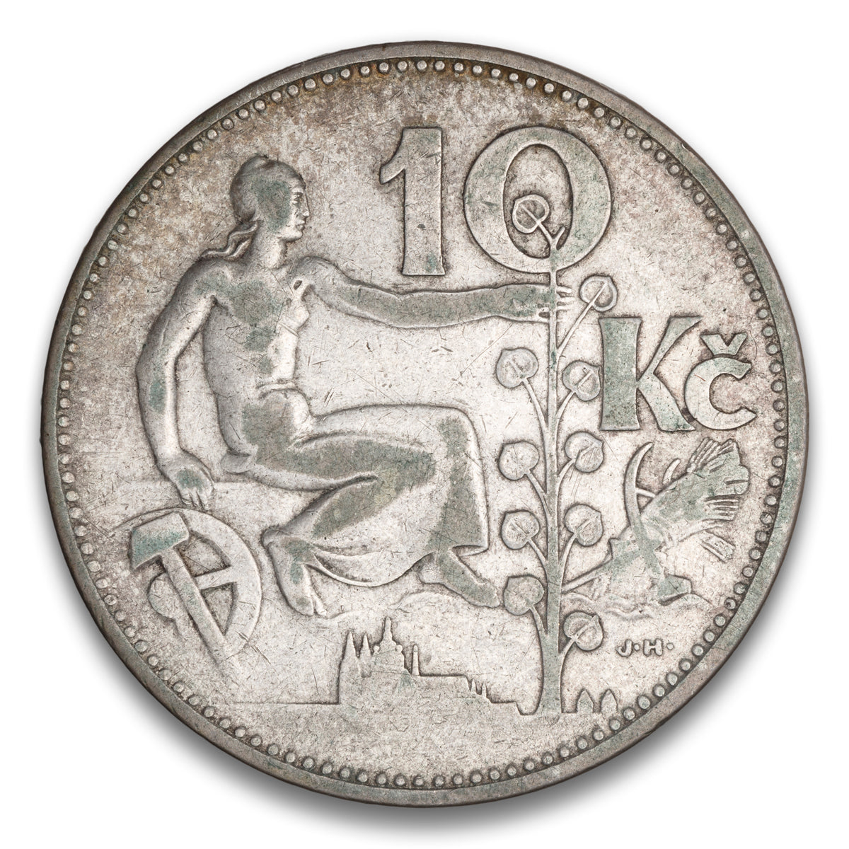Czechoslovakia Silver 10 Korun 1931
