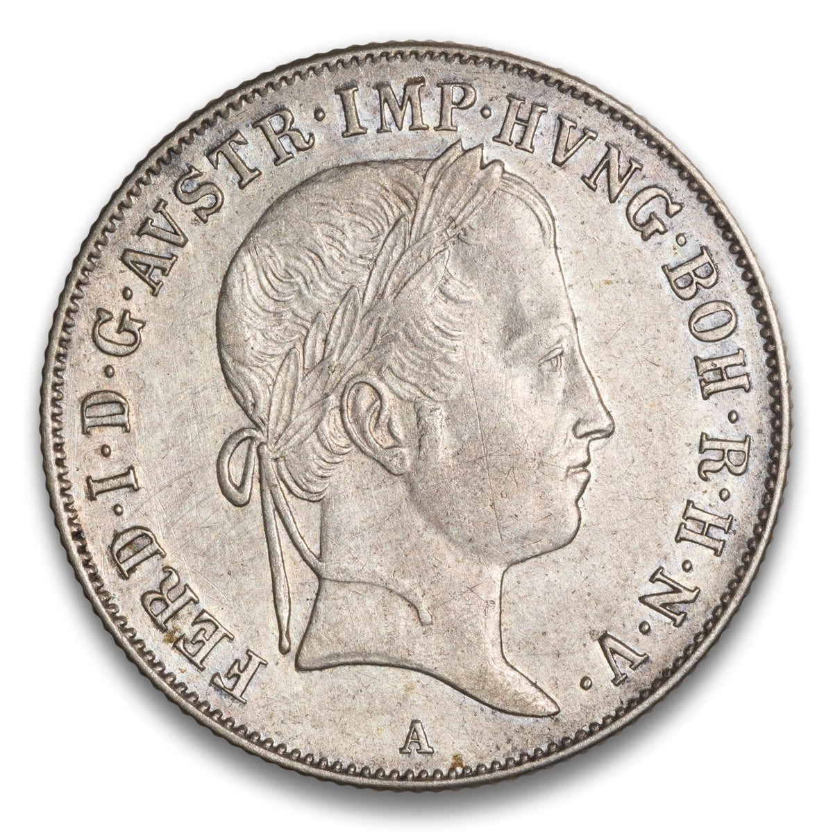 Austria Silver 20 Kreuzer 1845 A