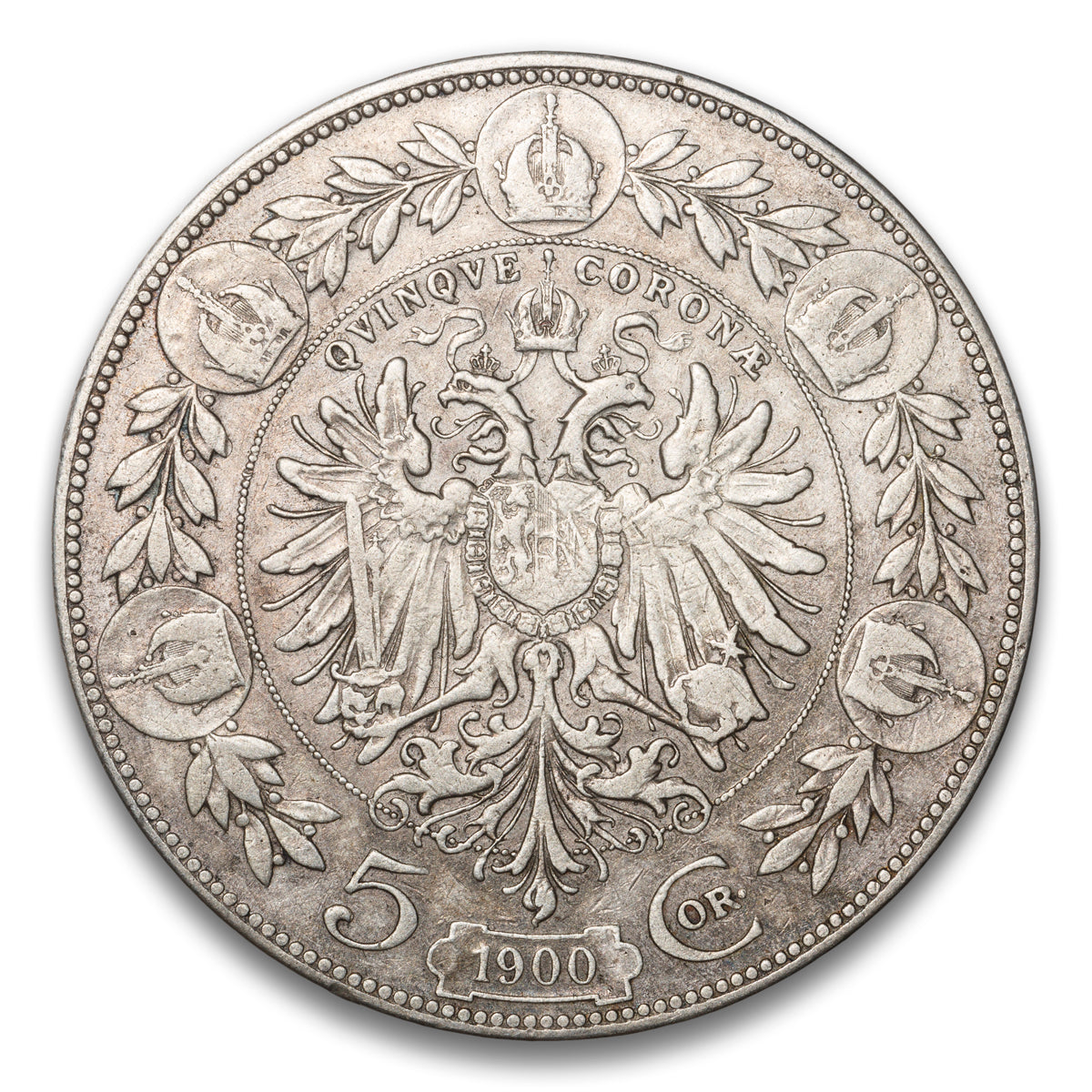Austria Silver 5 Corona 1900