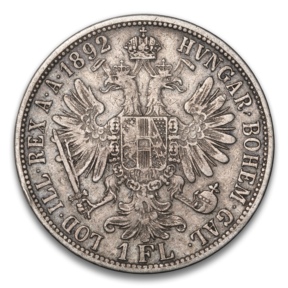 Austria Silver 1 Florin 1892