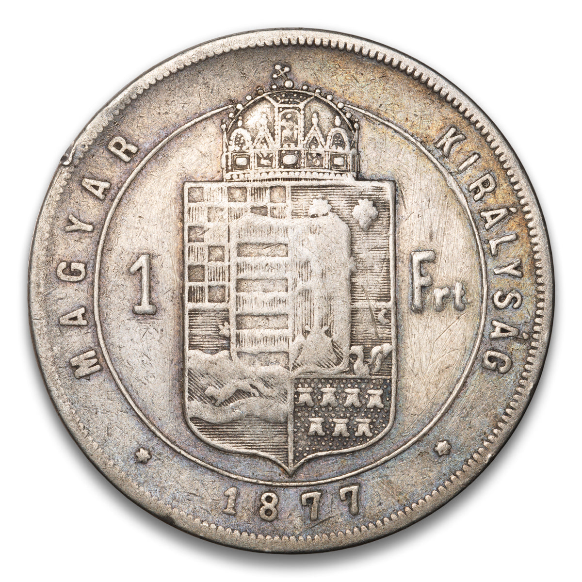 Hungary Silver 1 Florin 1877 KB
